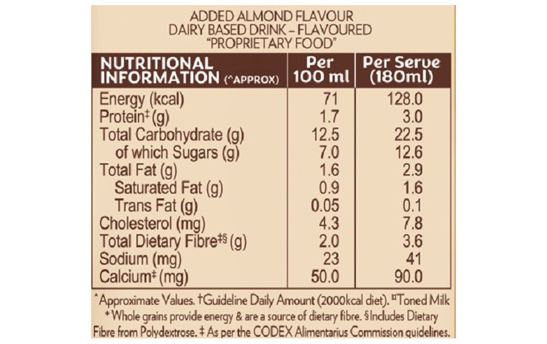 Quaker Oats + Milk Almond Flavour   Tetra Pack  180 millilitre